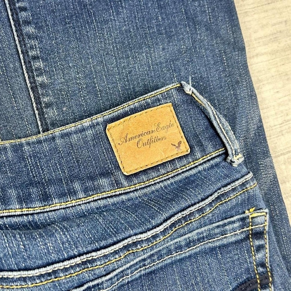 y2k American Eagle Artist Low Rise Flare Jeans Size 2 long - Picture 4 of 7
